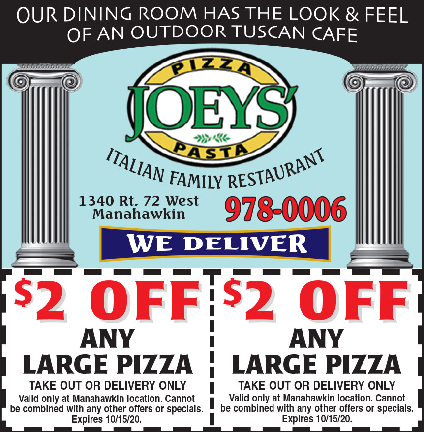 joeys pasta house promo code