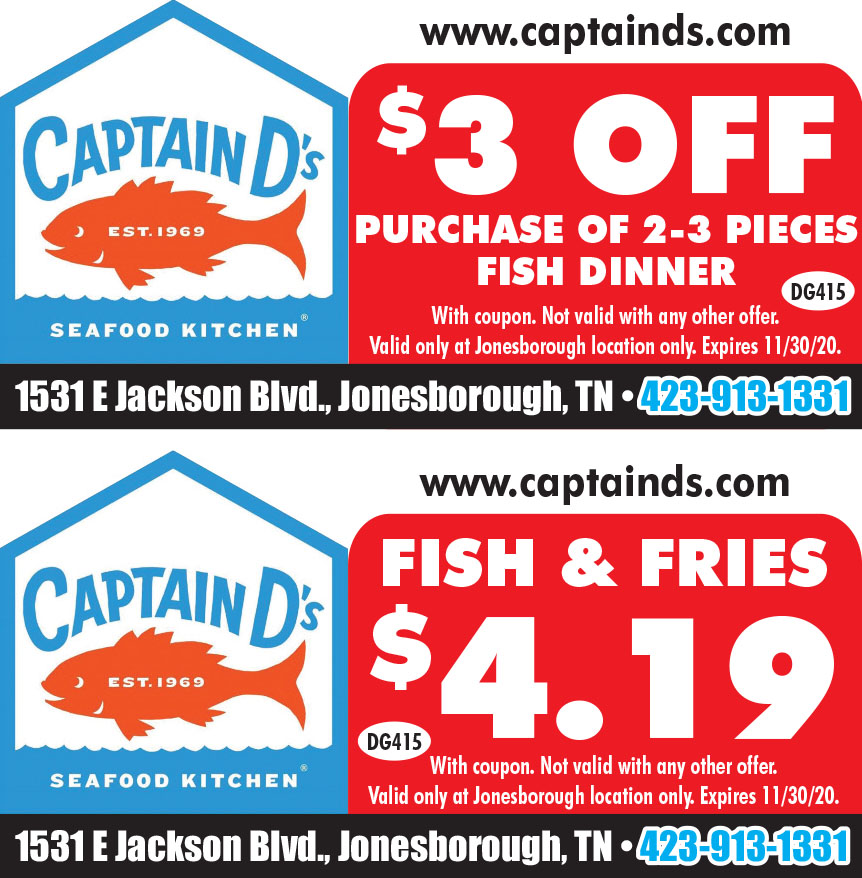3 OFF ON PURCHASE OF 23 PIECES FISH DINNER Online Printable Coupons