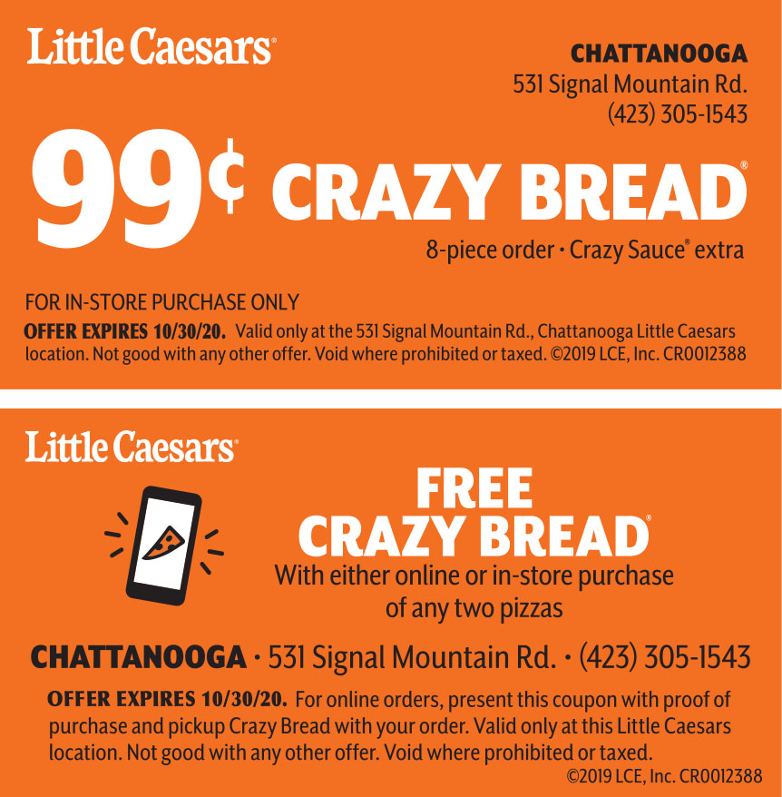 99? CRAZY BREAD Online Printable Coupons USA Local Free Printable