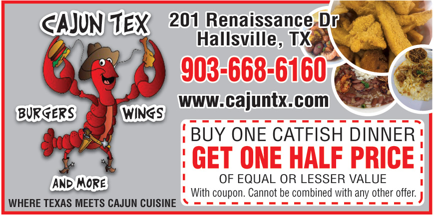 BUY ONE CATFISH DINNER GET ONE HALF PRICE OF EQUAL OR LESSER VALUE ...