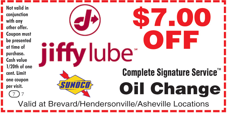 jiffy lube coupon 2018 services