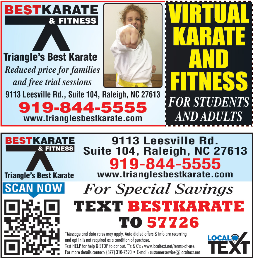 VIRTUAL KARATE AND FITNESS FOR STUDENTS AND ADULTS Online Printable