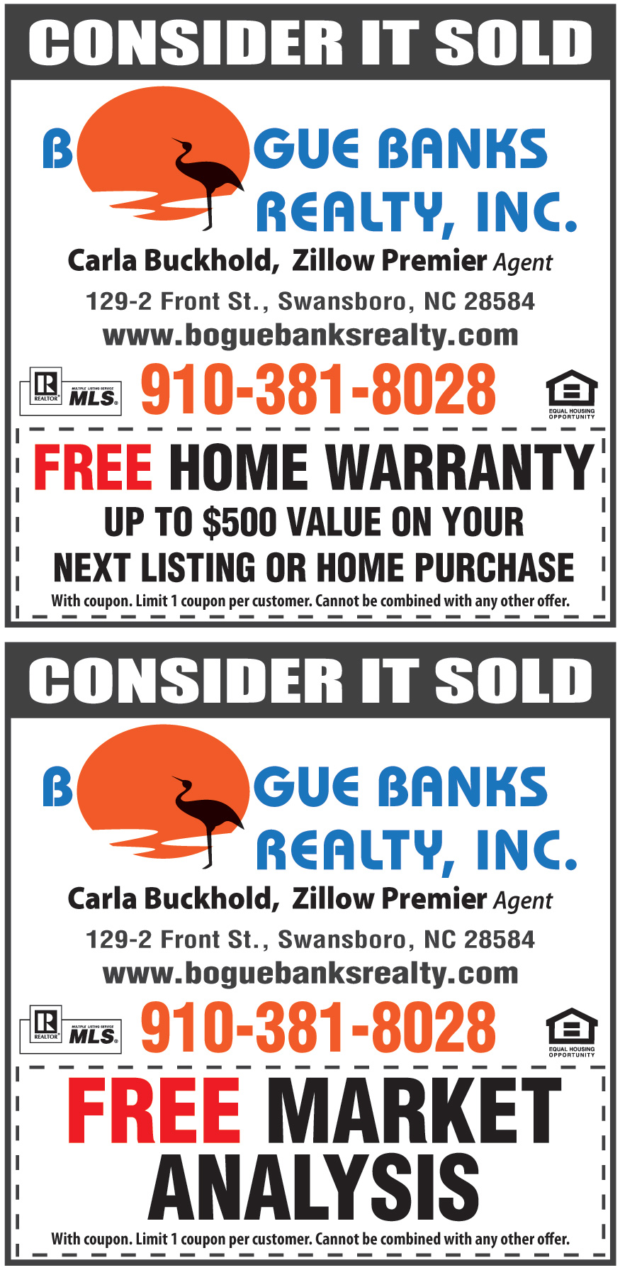 BOGUE BANKS REALTY