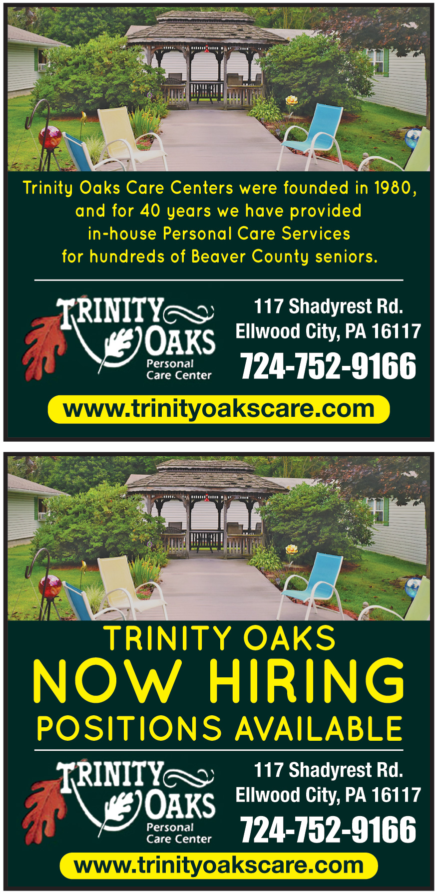 TRINITY OAKS CARE CENTER