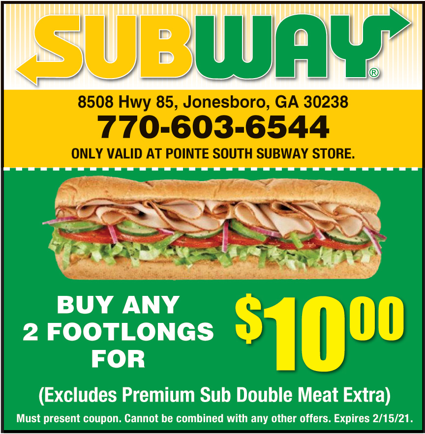 BUY ANY 2 FOOTLONGS FOR 10.00 Online Printable Coupons USA Local