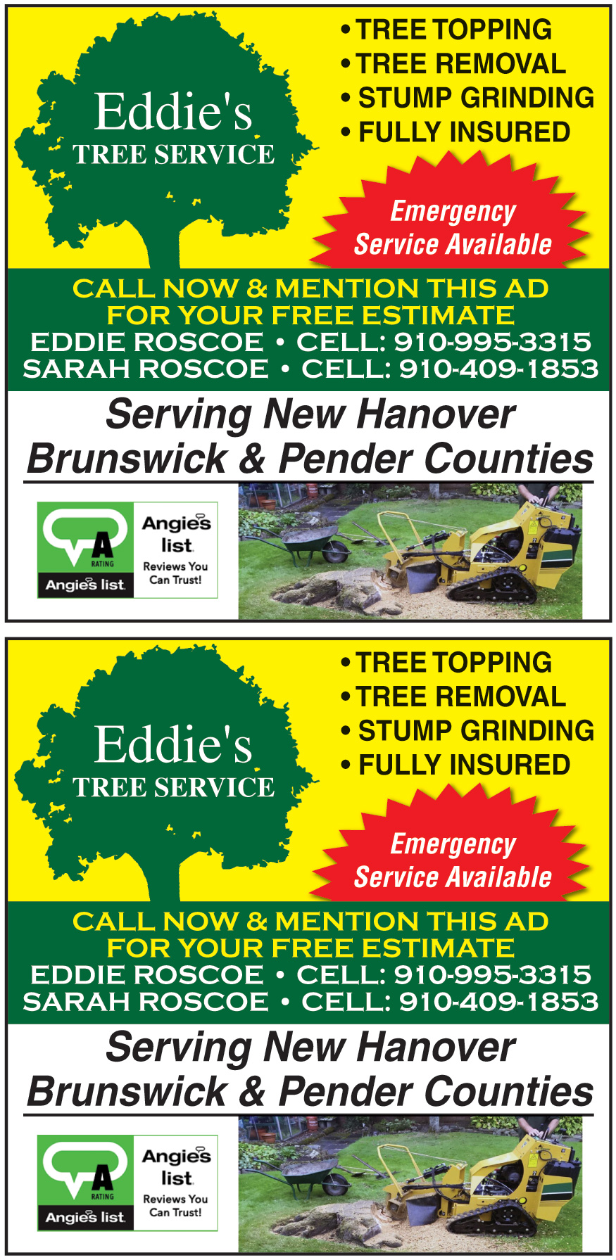 EDDIES TREE SERVICE INC