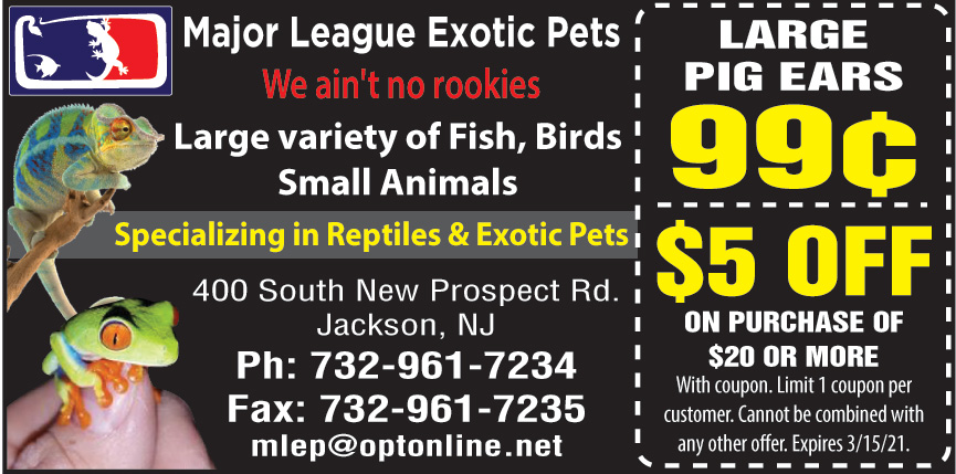 MAJOR LEAGUE EXOTIC PETS