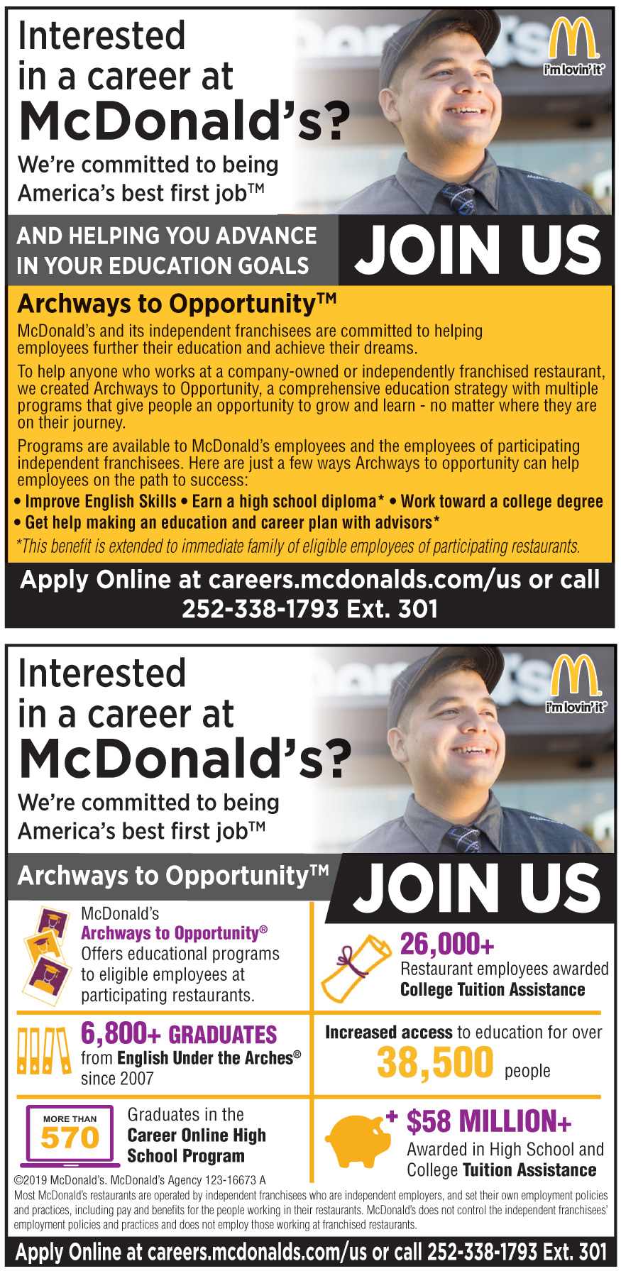 INTERESTED IN A CAREER AT MCDONALD?S? | Online Printable ...