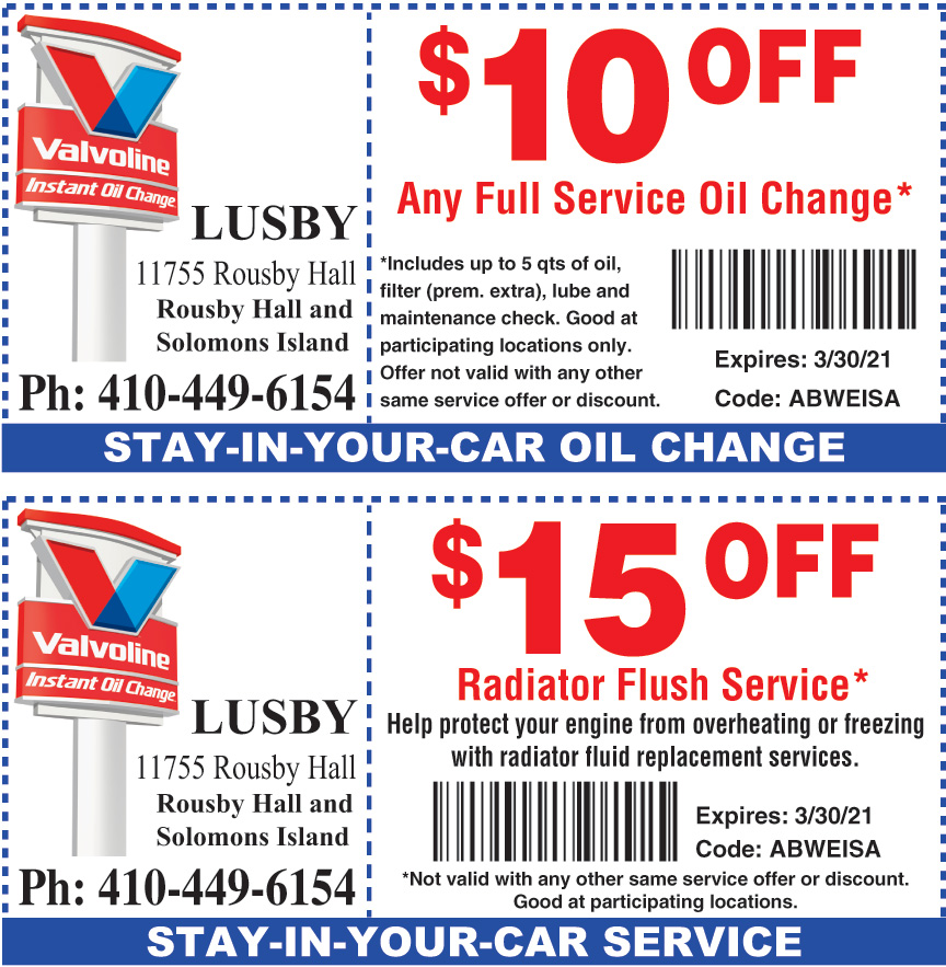 Valvoline 19 99 Coupon Printable