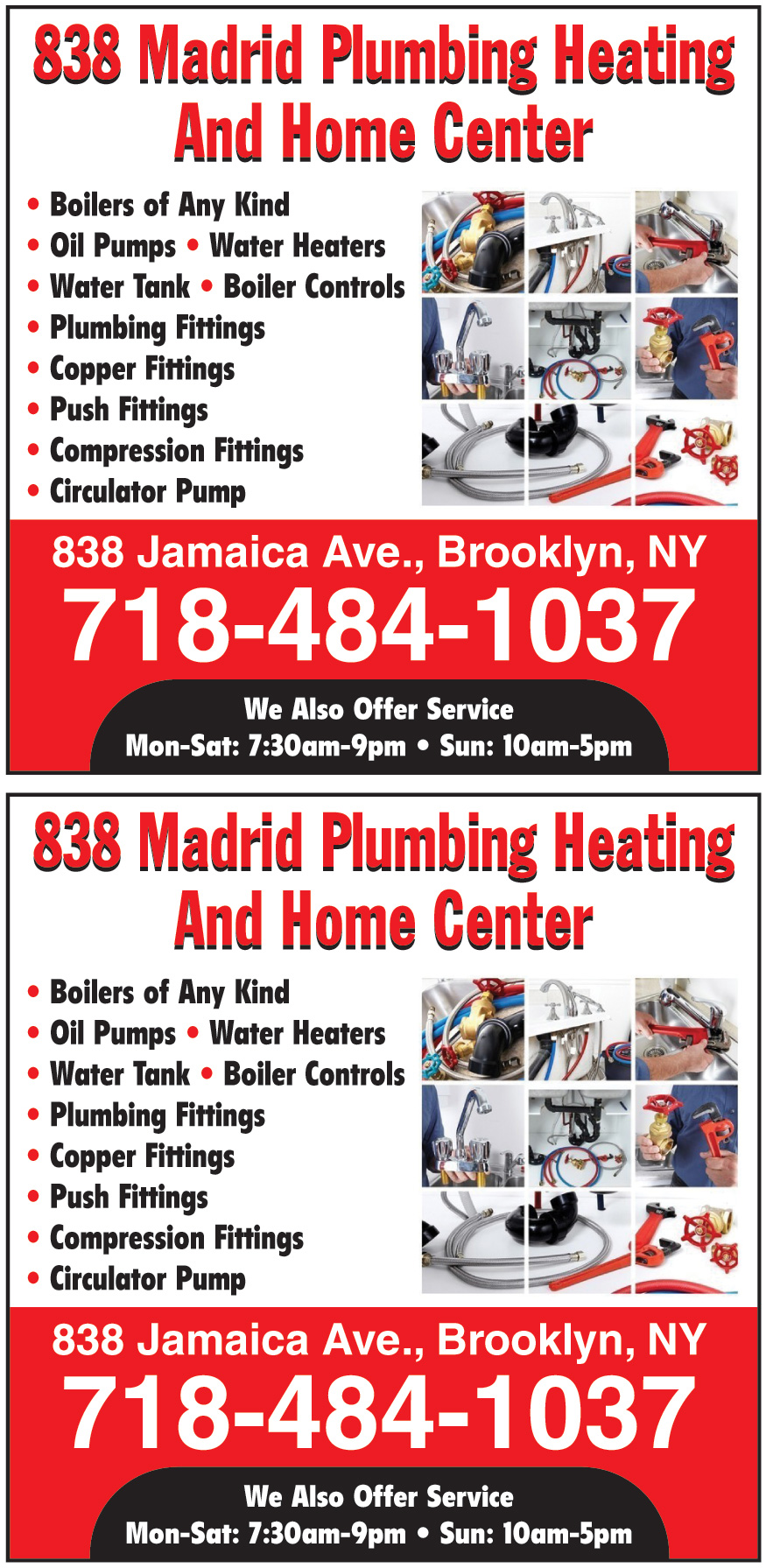 838 MADRID PLUMBING