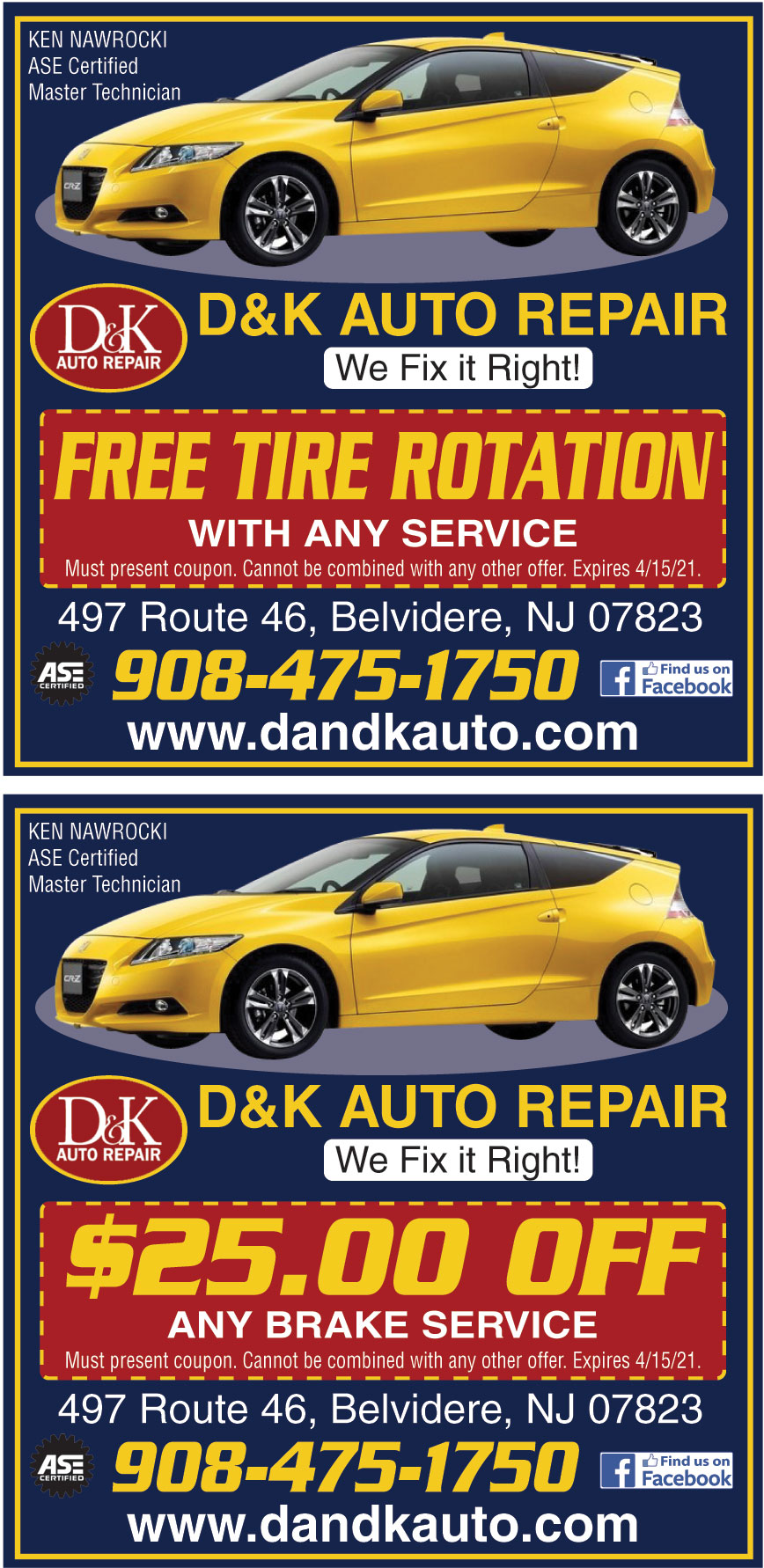D AND K AUTO REPAIR