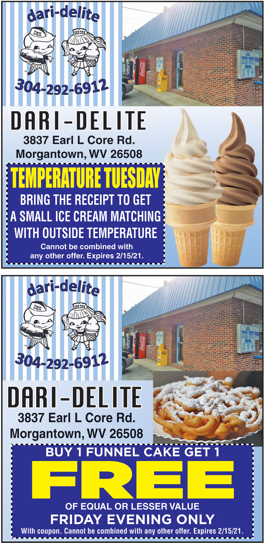 TEMPERATURE TUESDAY BRING THE RECEIPT TO GET A SMALL ICE CREAM MATCHING WITH OUTSIDE TEMPERATURE ...