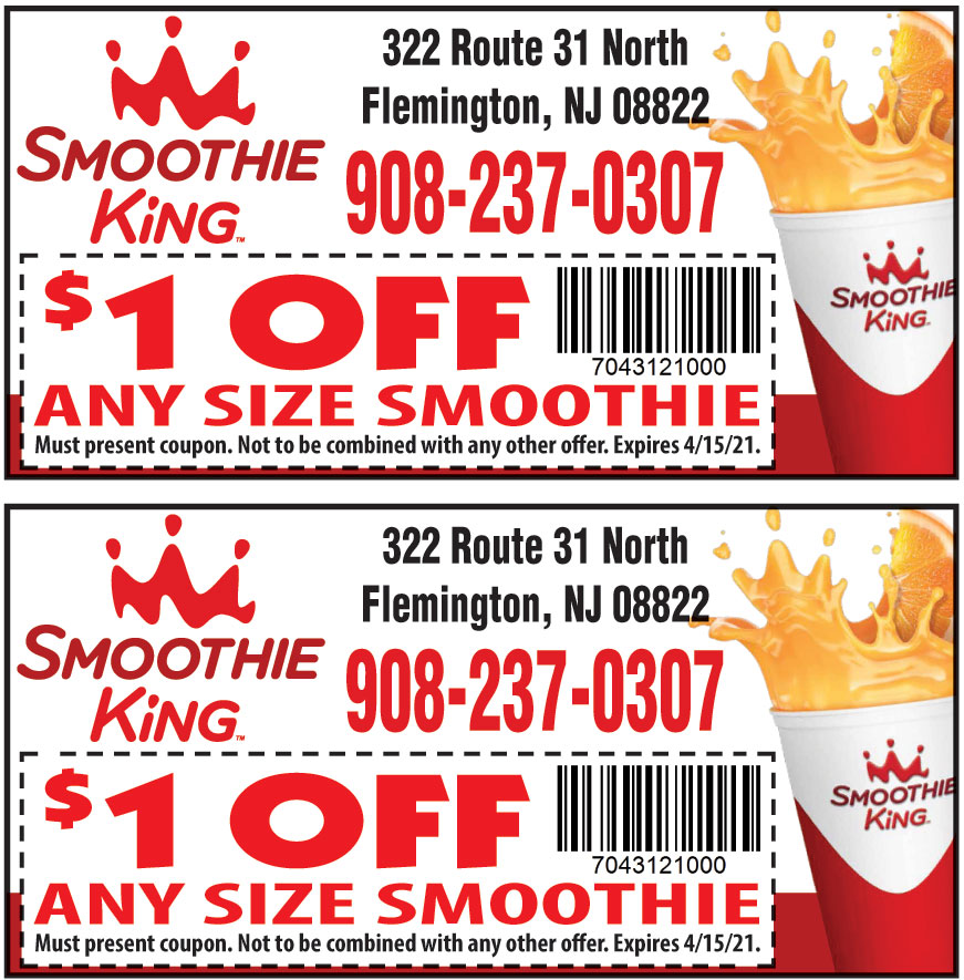 1 OFF ON ANY SIZE SMOOTHIE Online Printable Coupons USA Local Free