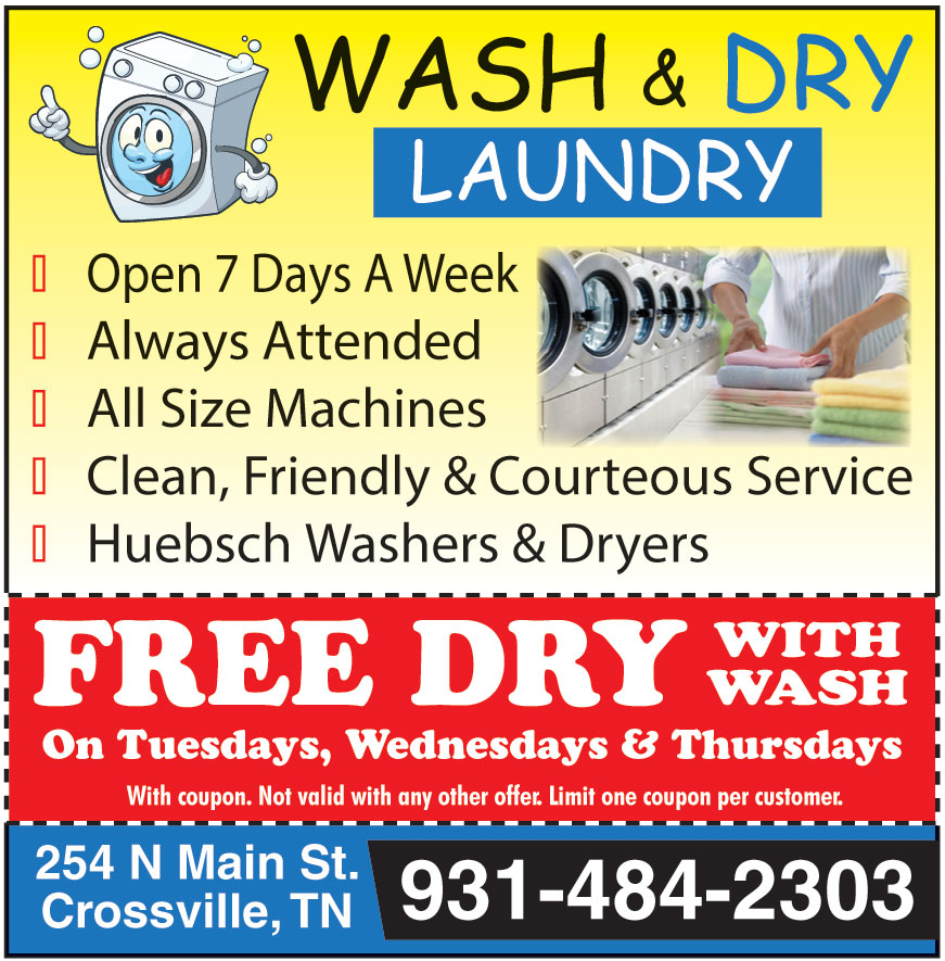 FREE DRY WITH WASH ON TUESDAYS, WEDNESDAYS & THURSDAYS | Online ...