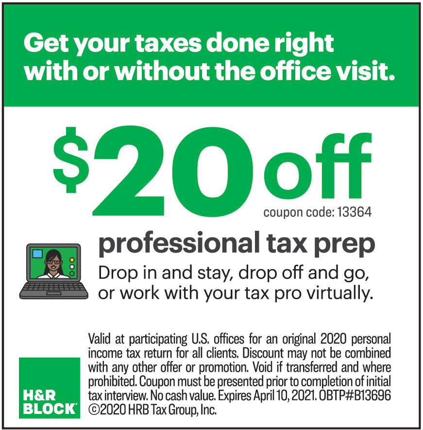 20 OFF ON PROFESSIONAL TAX PREP Online Printable Coupons USA Local