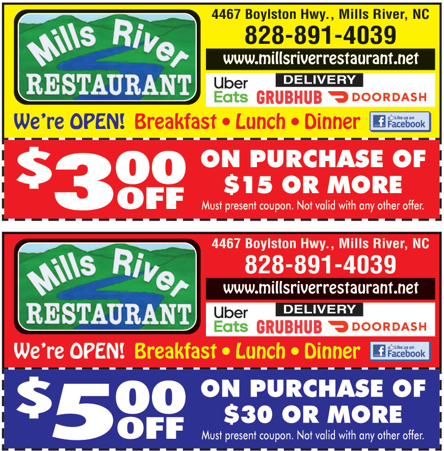 MILLS RIVER RESTAURANT