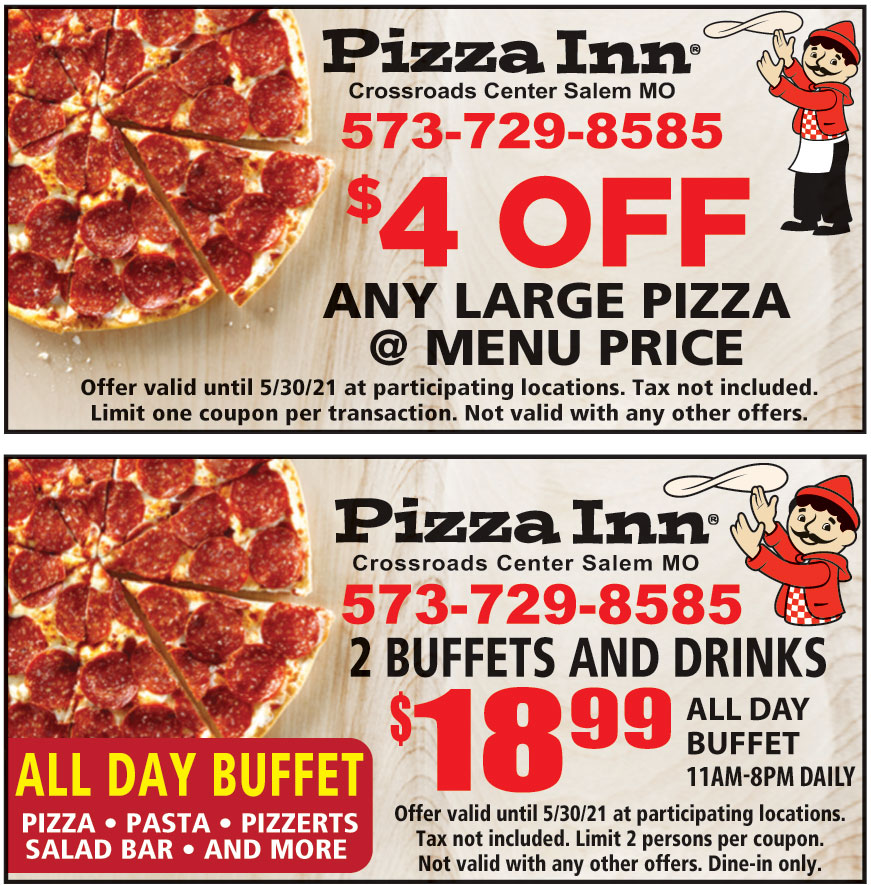 4 OFF ON ANY LARGE PIZZA MENU PRICE Online Printable Coupons USA
