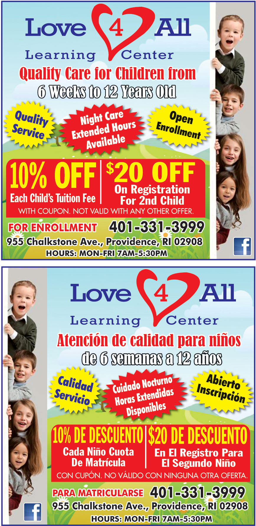 LOVE 4 ALL LEARNING CENTE