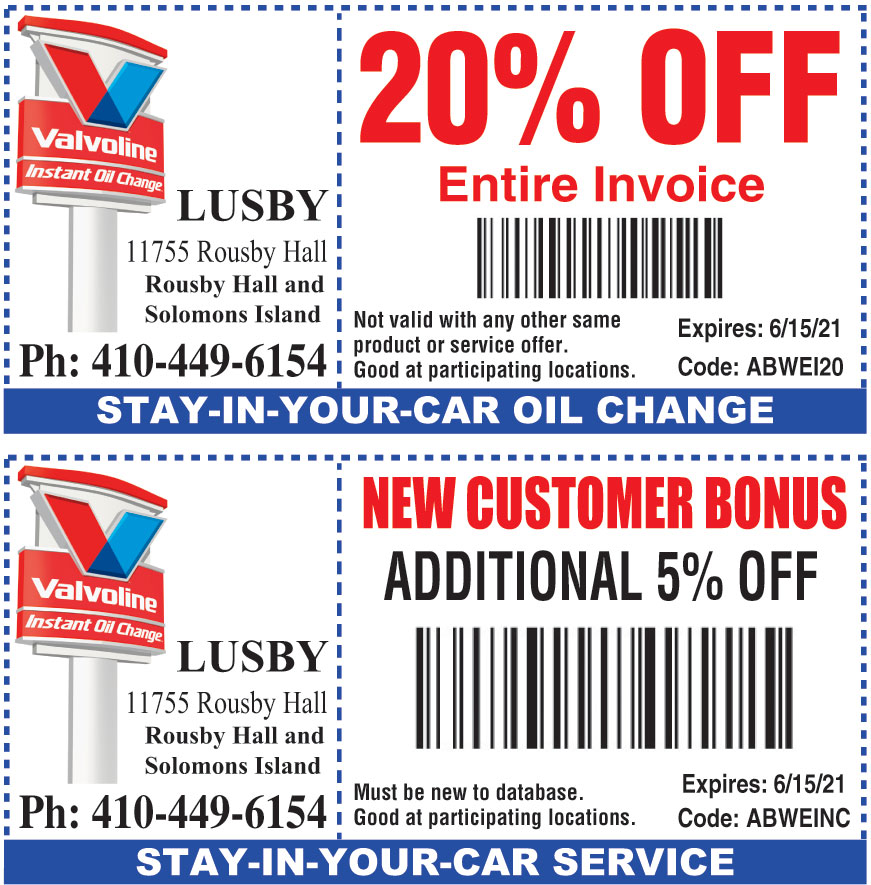 20 Valvoline Instant Oil Change Coupon Oil Change Coupons For