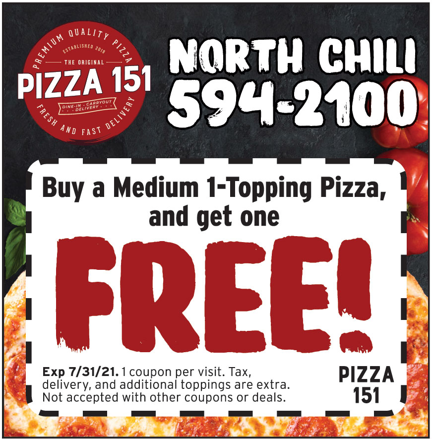 BUY A MEDIUM 1TOPPING PIZZA AND GET ONE FREE Online Printable