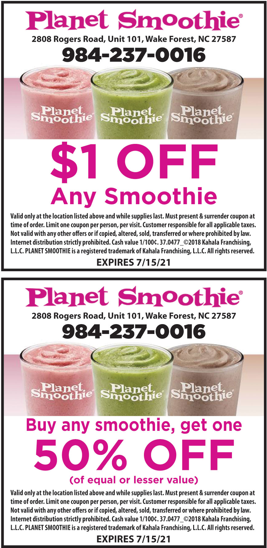1 OFF ON ANY SMOOTHIE Online Printable Coupons USA Local Free Printable Shopping Coupons