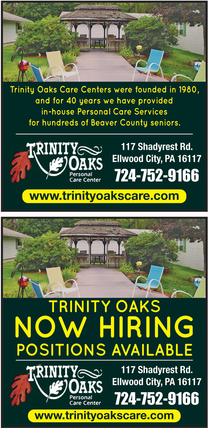 TRINITY OAKS CARE CENTER