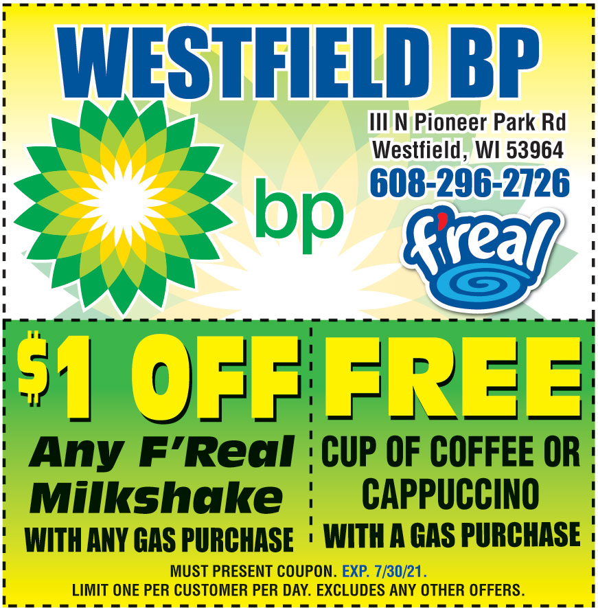 1 OFF ON ANY F?REAL MILKSHAKE WITH ANY GAS PURCHASE Online Printable