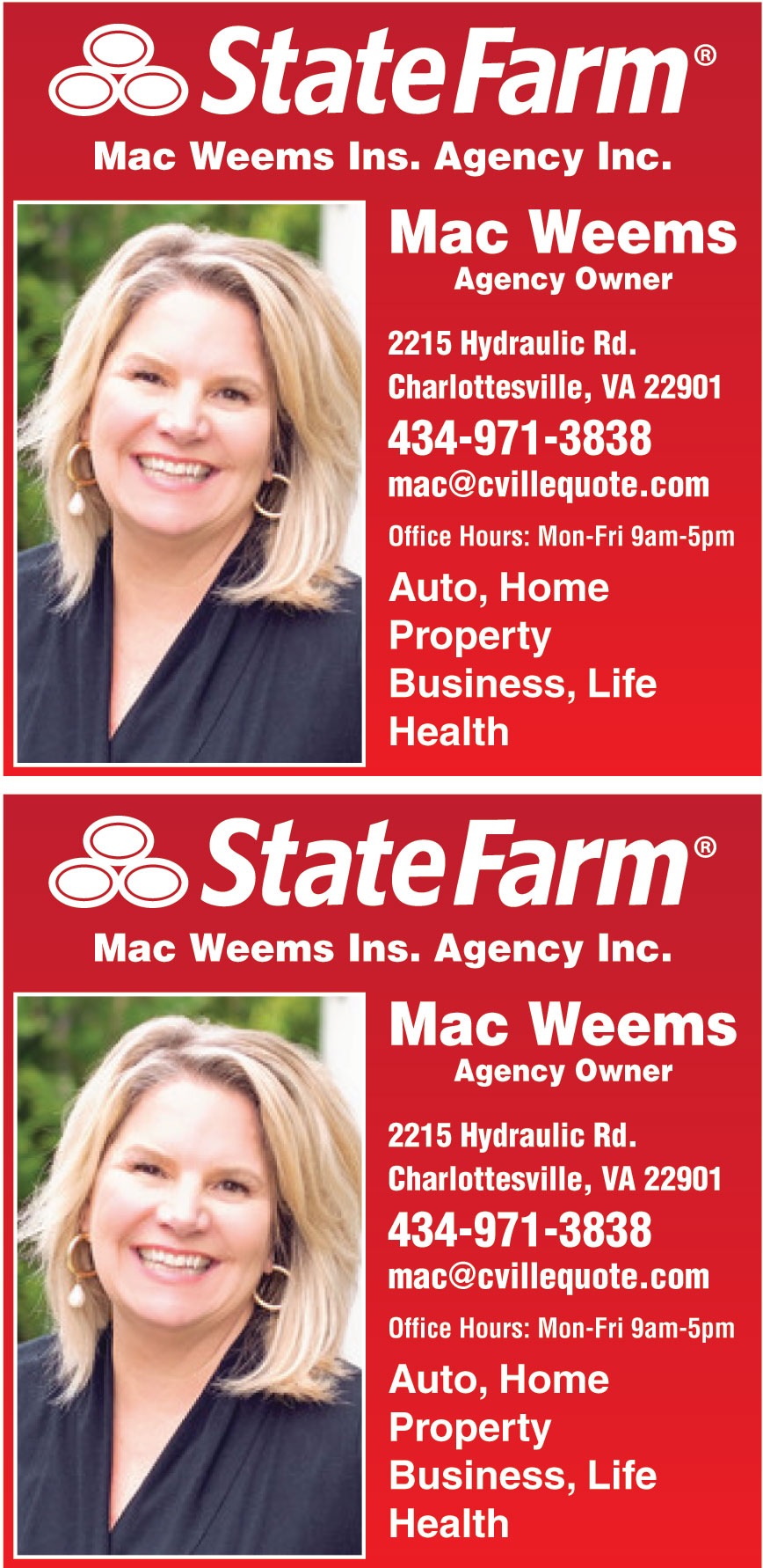 STATE FARM MAC WEEMS