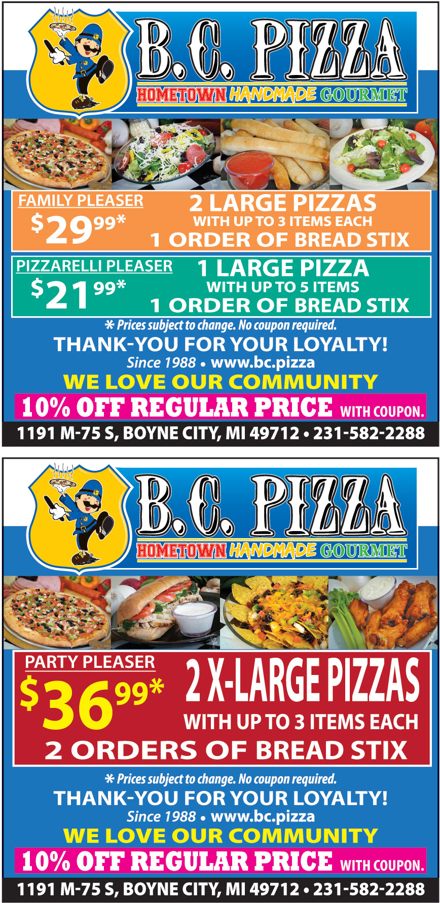 B C PIZZA OF GAYLORD