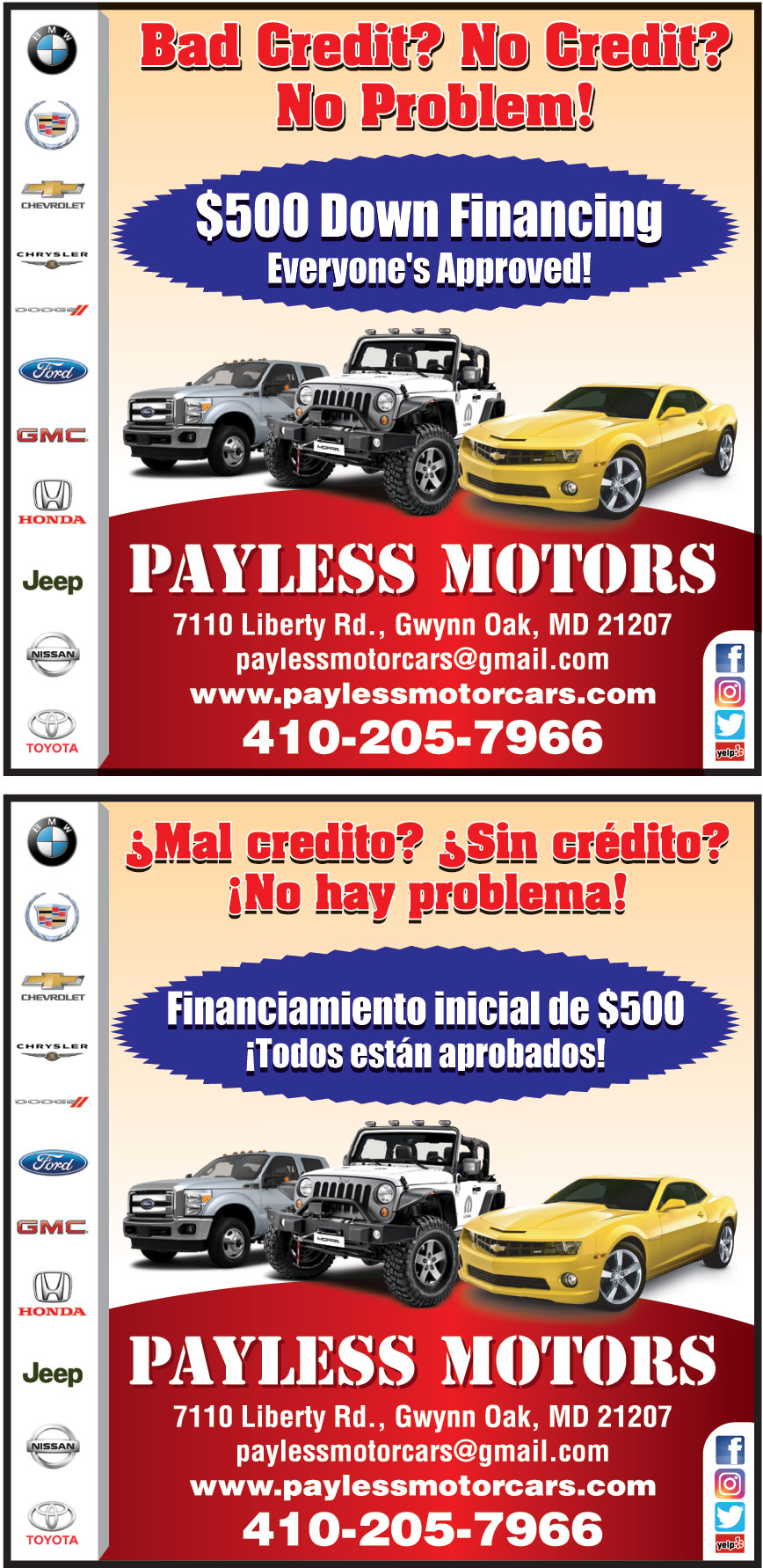 PAYLESS MOTORS