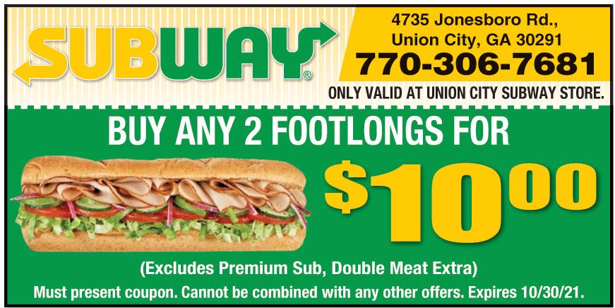 Subway Coupon Code  BOGO Footlong Subs :: Southern Savers