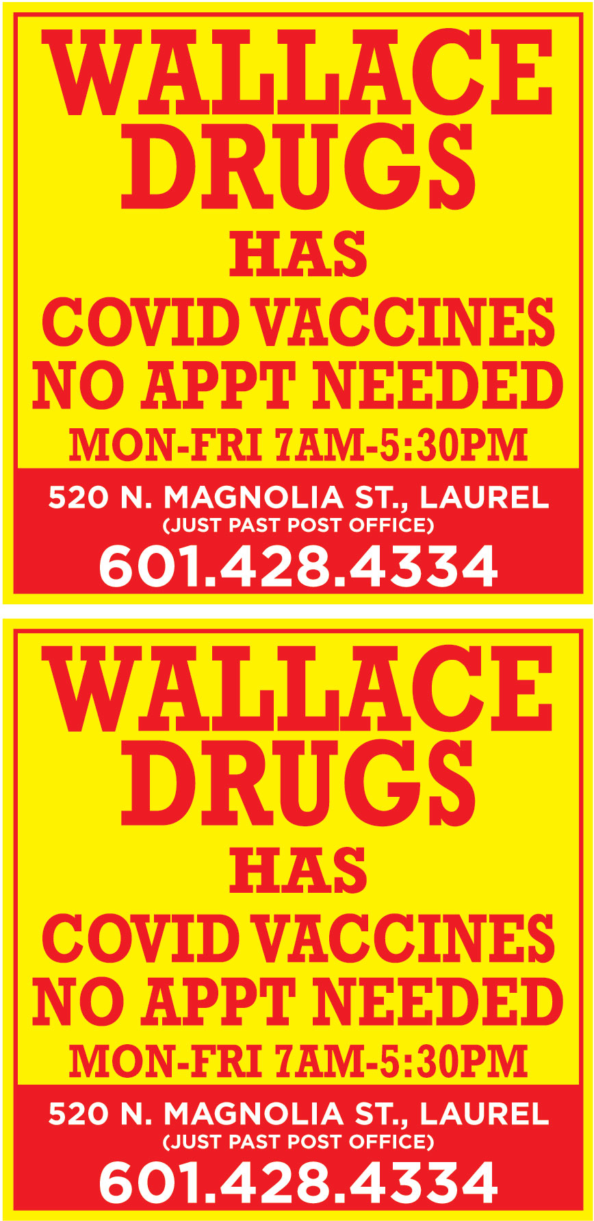 WALLACE DRUGS HAS COVID VACCINES | Online Printable Coupons: USA Local ...