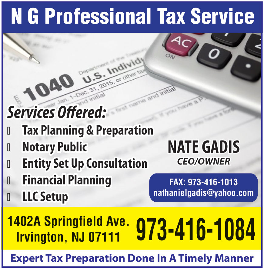N G PROFESSIONALS TAX