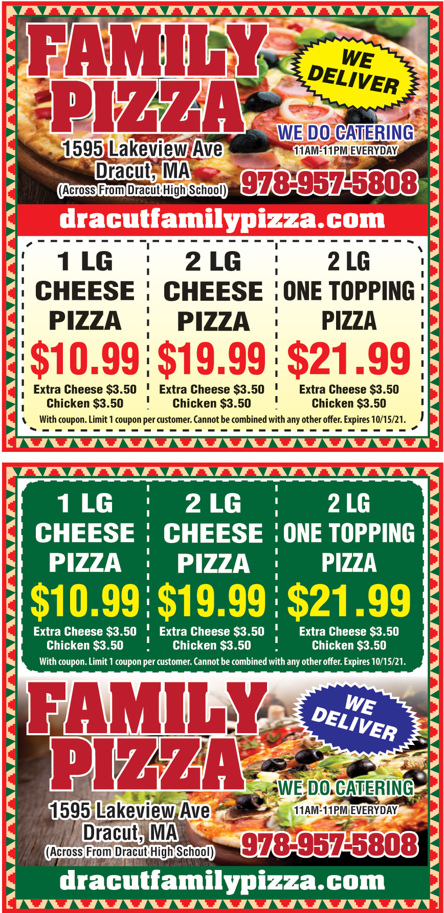 2 LG ONE TOPPING PIZZA FOR $21.99 | Online Printable Coupons: USA Local ...