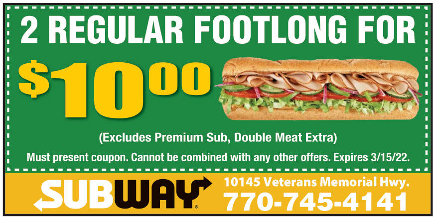 2 regular footlong for 10 00 online printable coupons usa local free printable shopping coupons