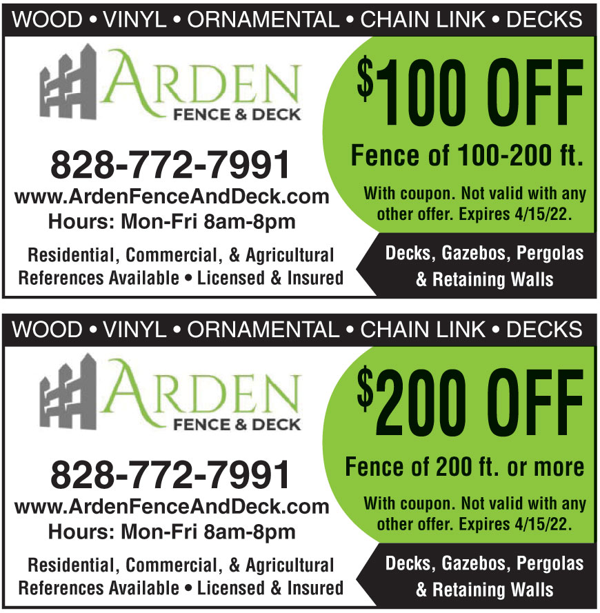 ARDEN FENCE AND DECK