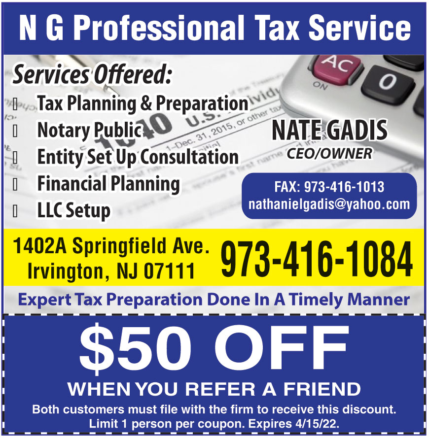 N G PROFESSIONALS TAX