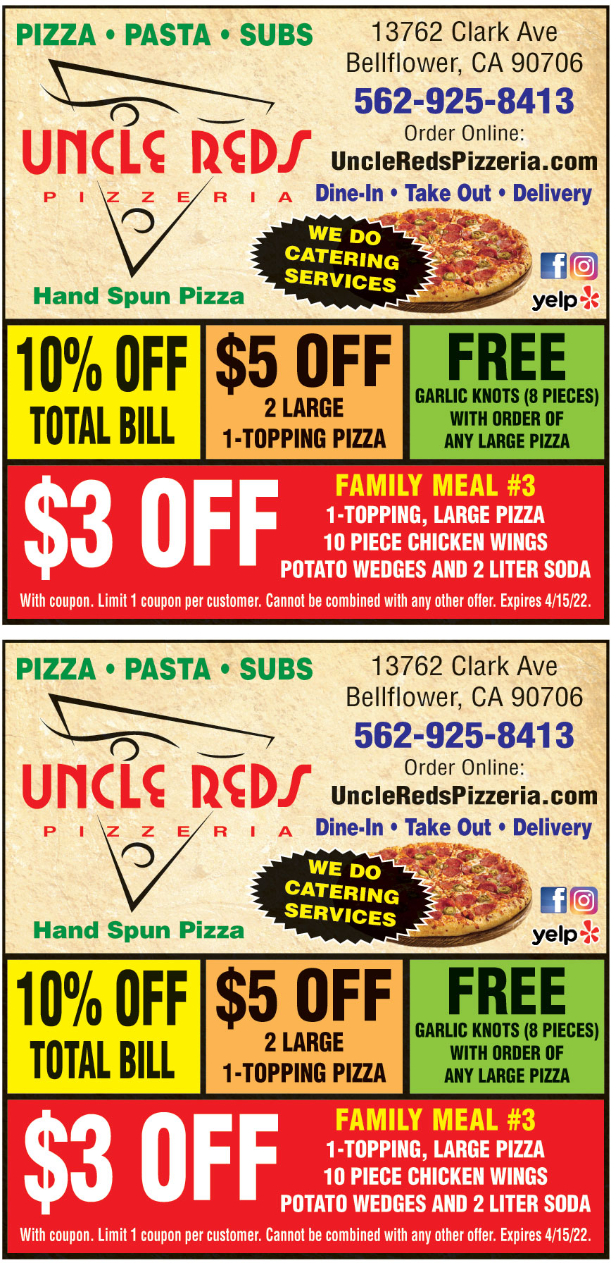 UNCLE REDS PIZZERIA