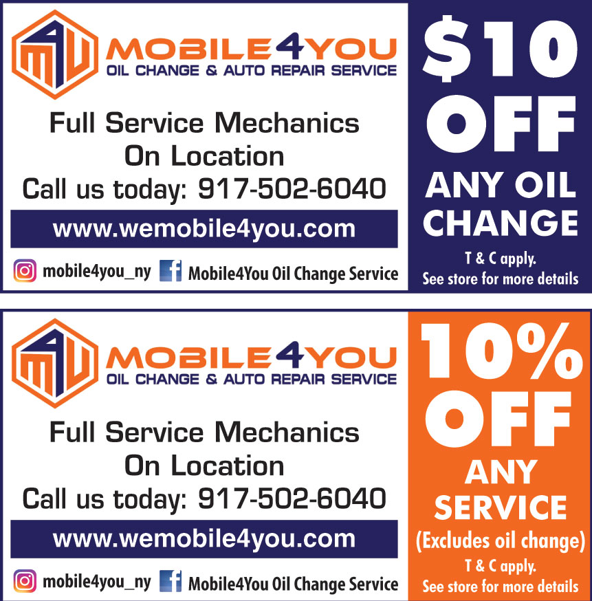 MOBILE4YOU OIL CHANGE
