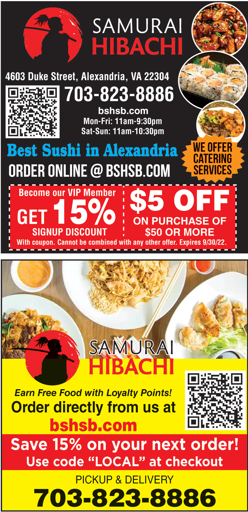 SAMURAI HIBACHI AND SUSHI