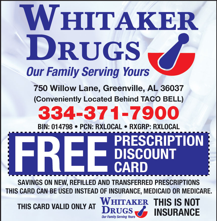 WHITAKER DRUGS GREENVILLE