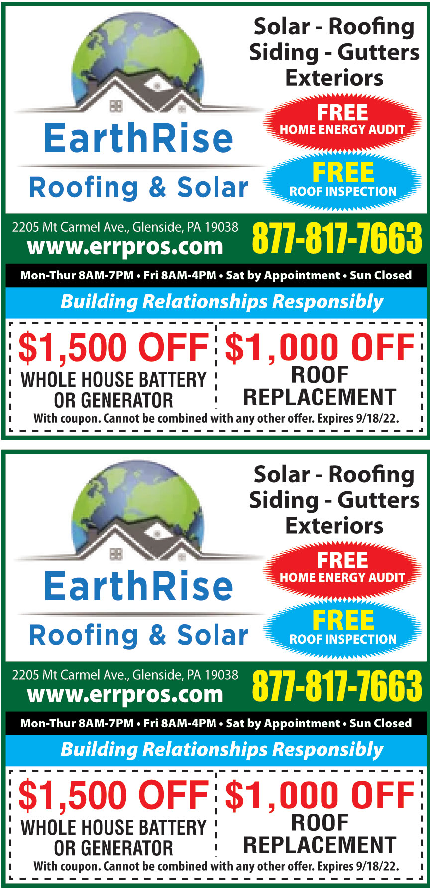 EARTHRISE ROOFING AND SOL