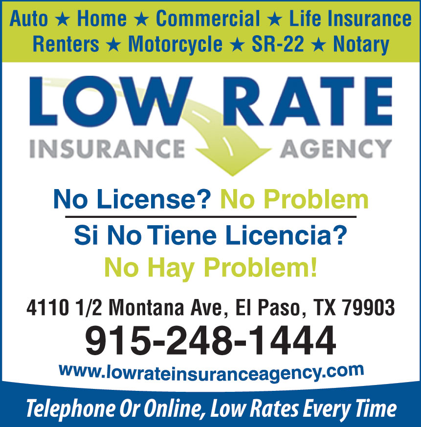 LOW RATE INSURANCE AGENCY