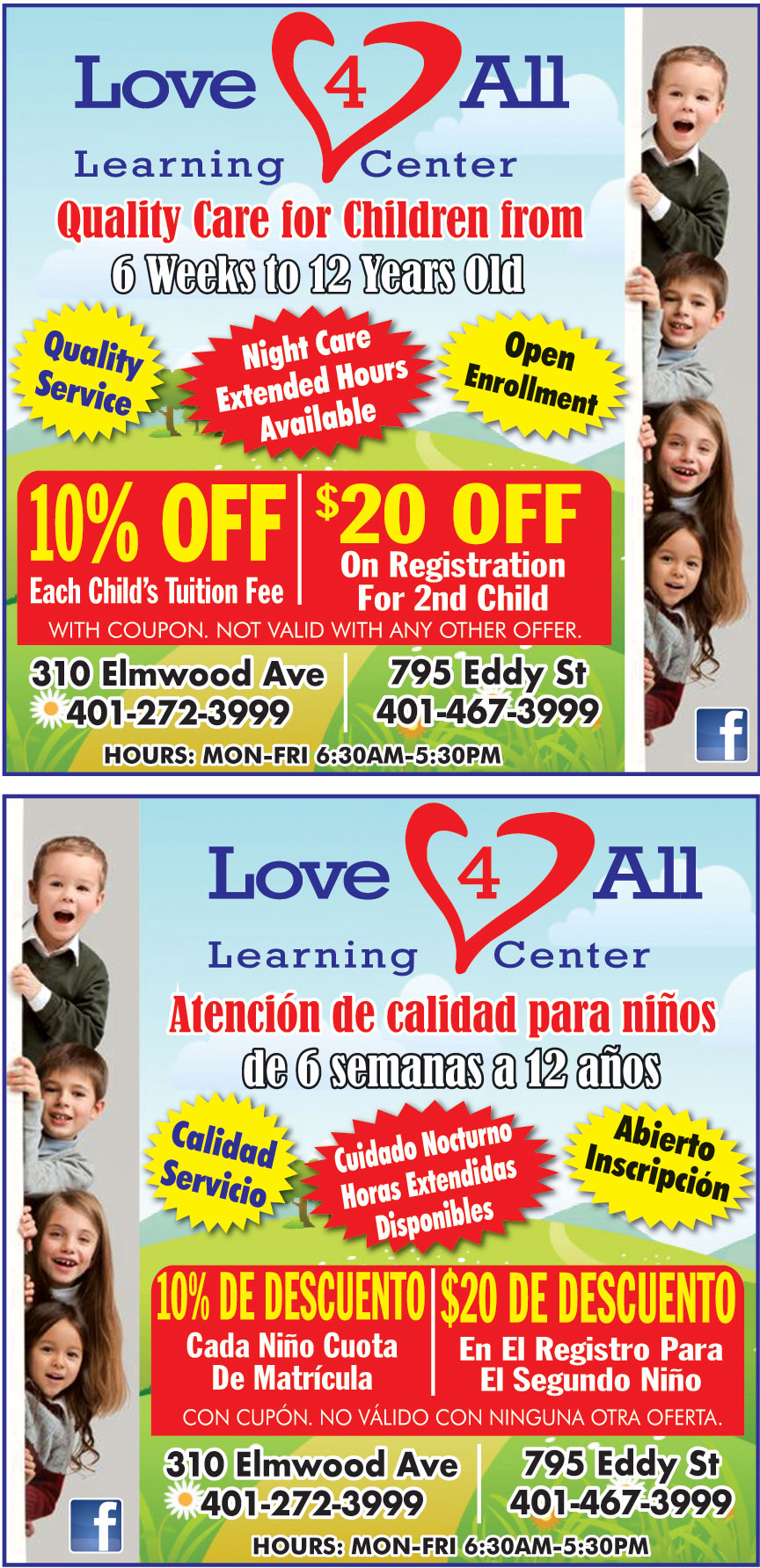 LOVE 4 ALL LEARNING CENTE