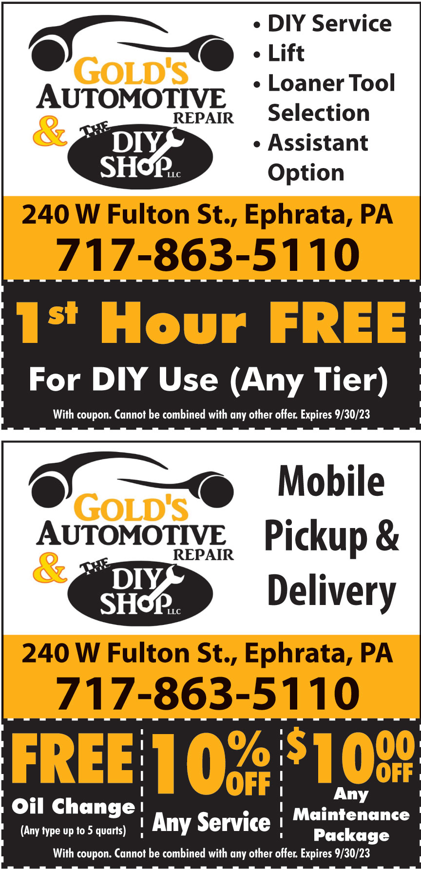 GOLDS AUTOMOTIVE AND DIY