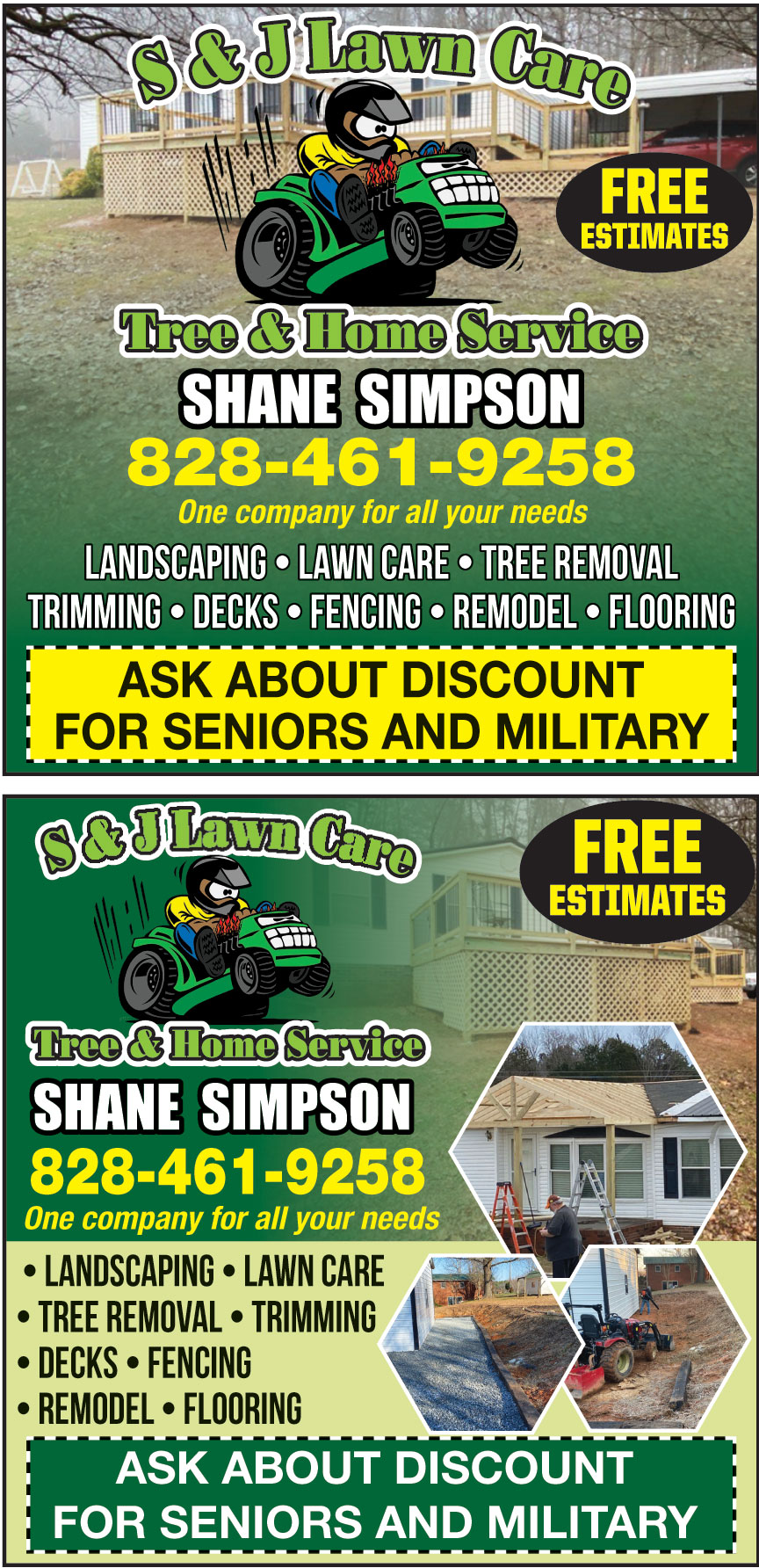 S AND J LAWN CARE AND TRE