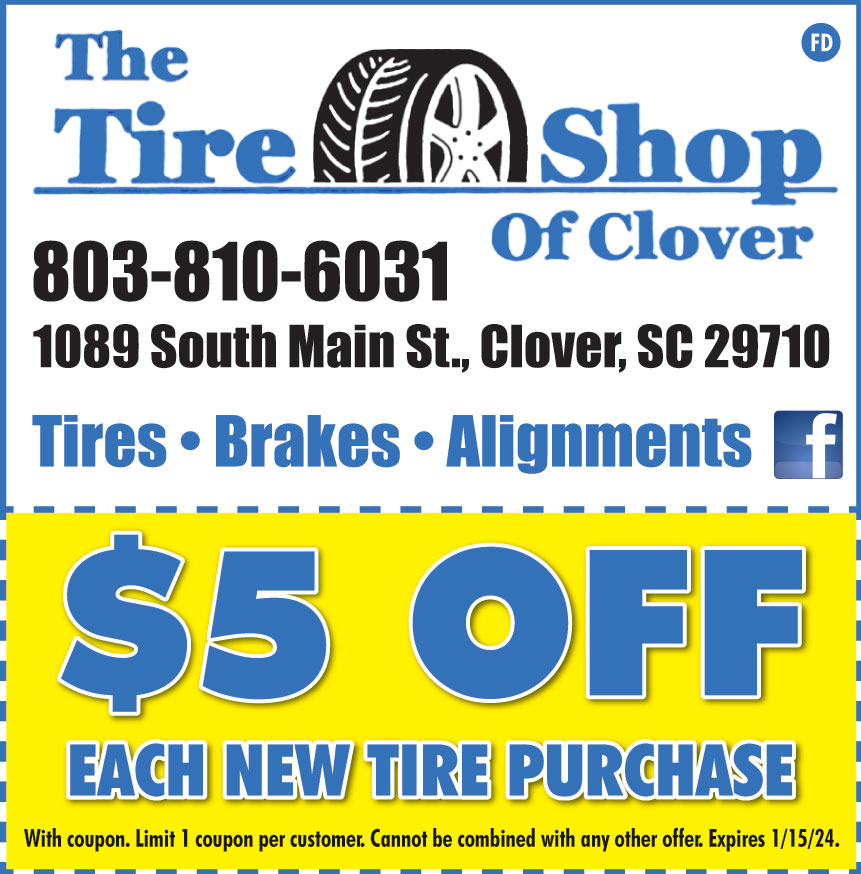 THE TIRE SHOP OF CLOVER