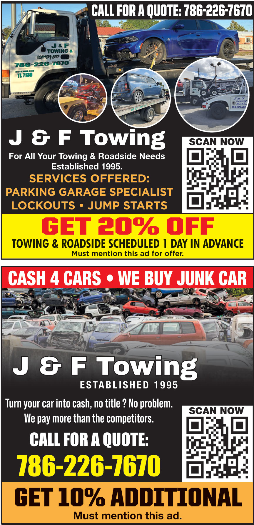 J AND F TOWING