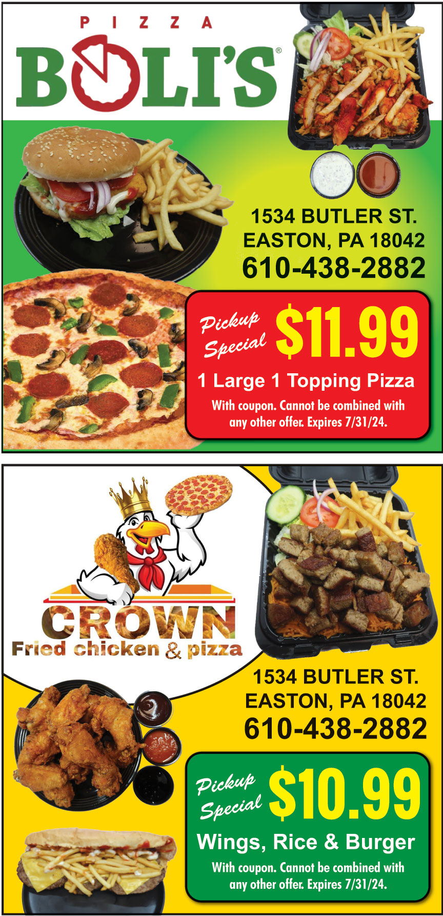 CROWN FRIED CHICKEN AND P