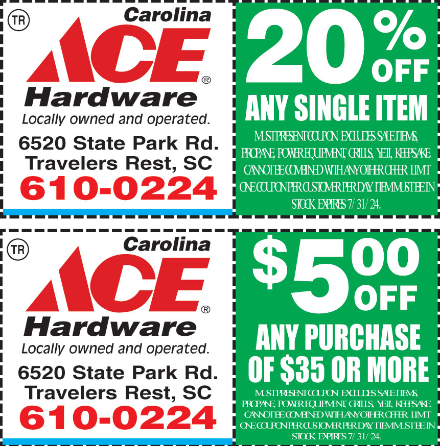 Ace coupons discount